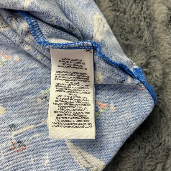Polo Ralph Lauren Kids Sailboat Palm Tree Print Polo Shirt M 10-12 Blue - Picture 6 of 6